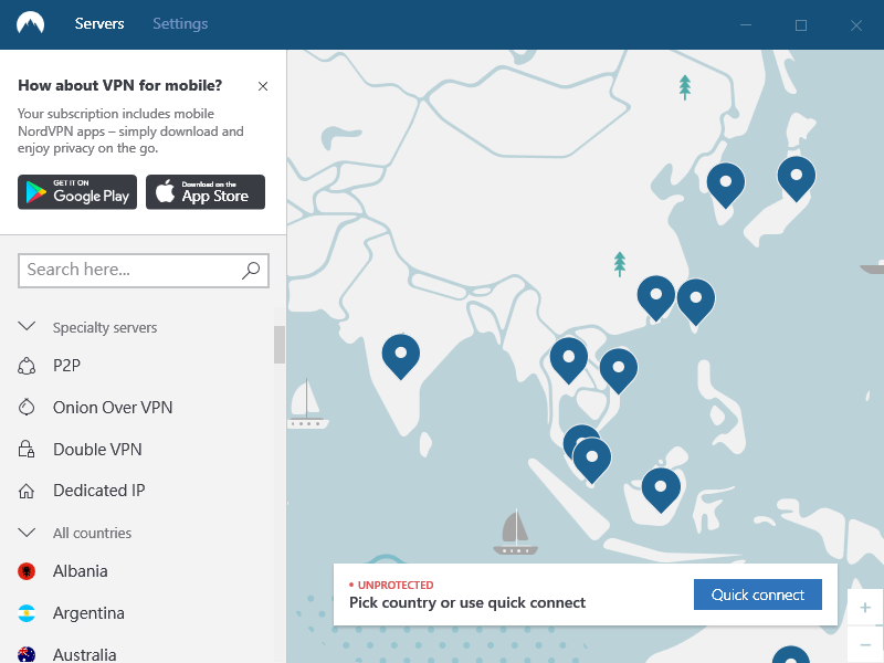 NordVPN：全球超過 5000 個伺服器的付費 VPN 服務